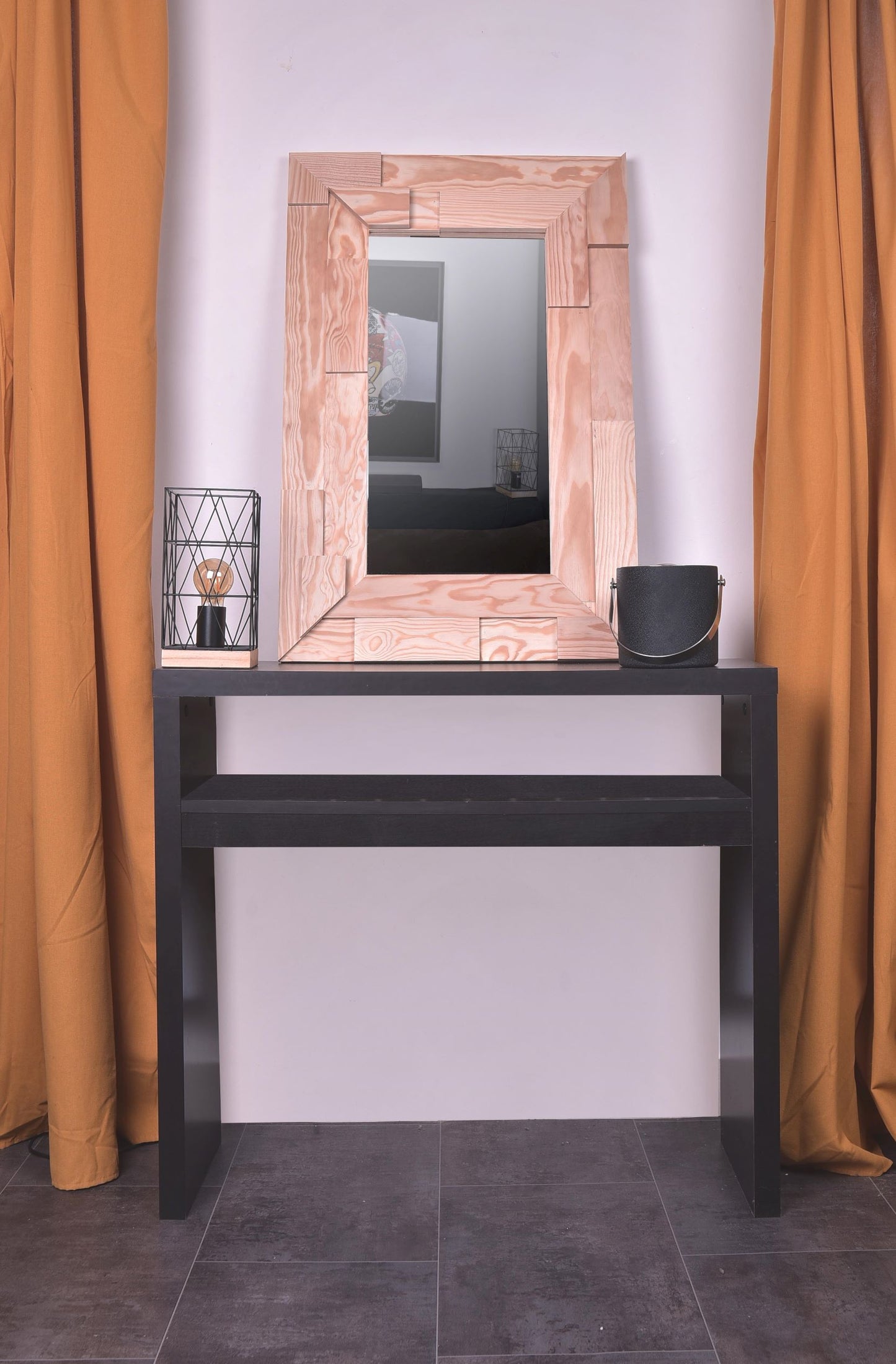 Miroir Carla-bois clair 88x58